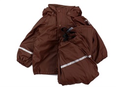 CeLaVi rainwear pants and jacket with fleece lining rocky road
